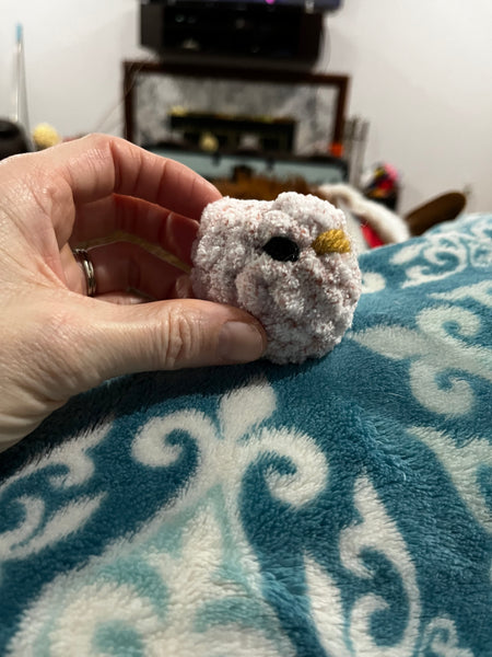 Tiny crochet chicken