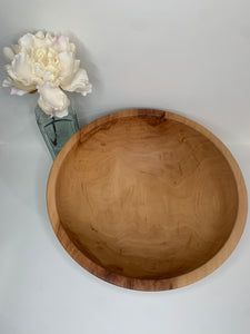 Extra large apple wood bowl