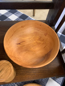 Apple wood bowl