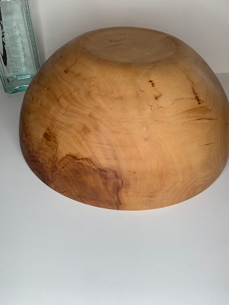 Extra large apple wood bowl