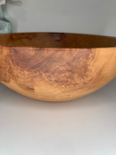 Extra large apple wood bowl