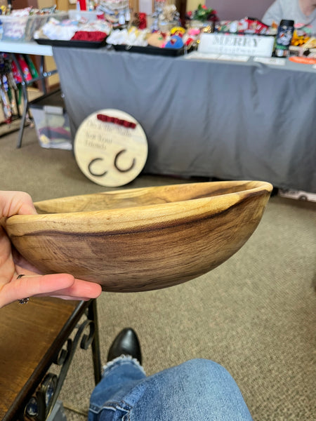 Poplar salad bowl large