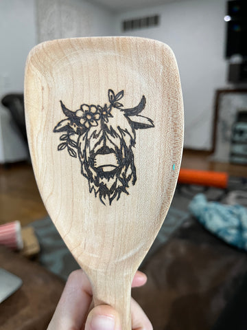 Maple and walnut spatulas