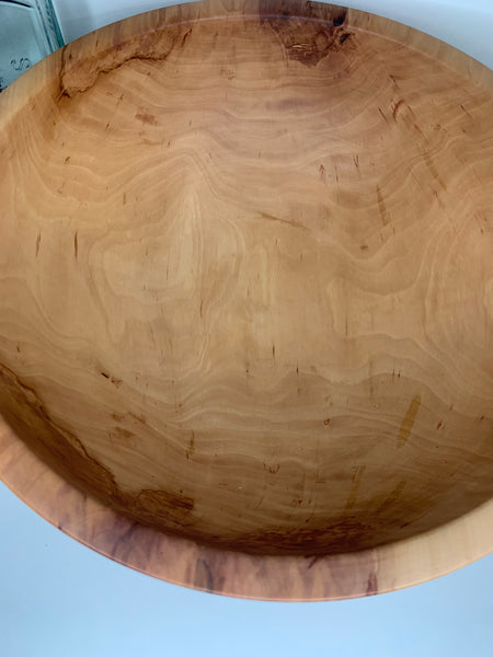 Extra large apple wood bowl